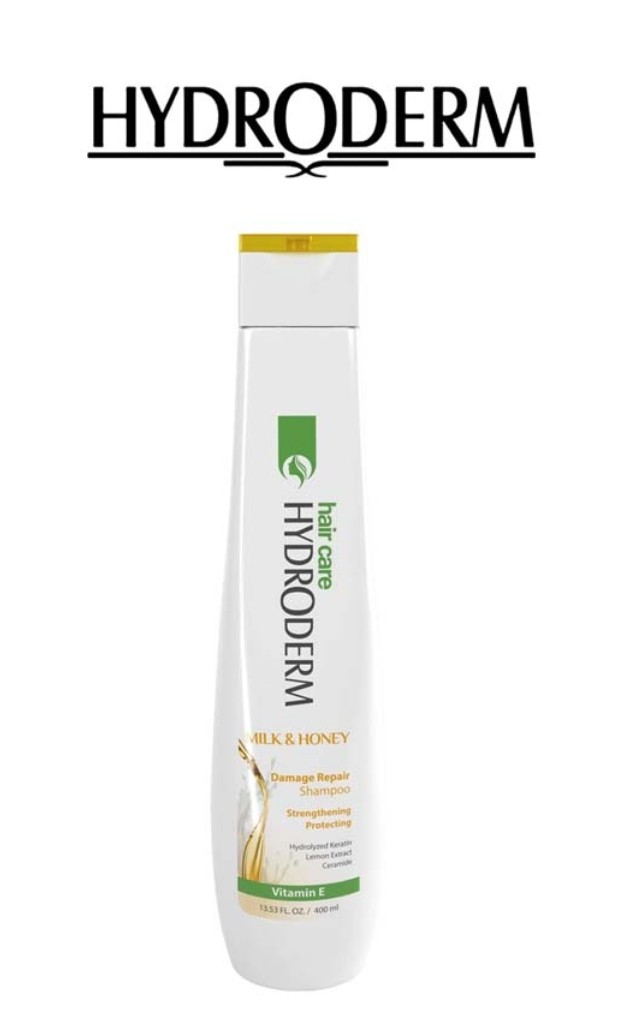 شامپو استحکام بخش مو هیدرودرم (ترمیم کننده مو شیر و عسل)